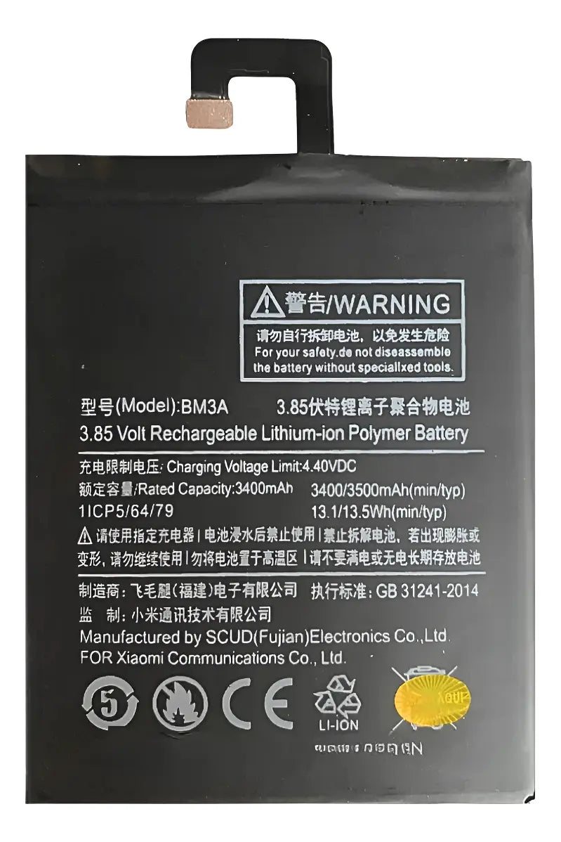 BATERIA PARA XIAOMI NOTE 3 MODELO BM3A
