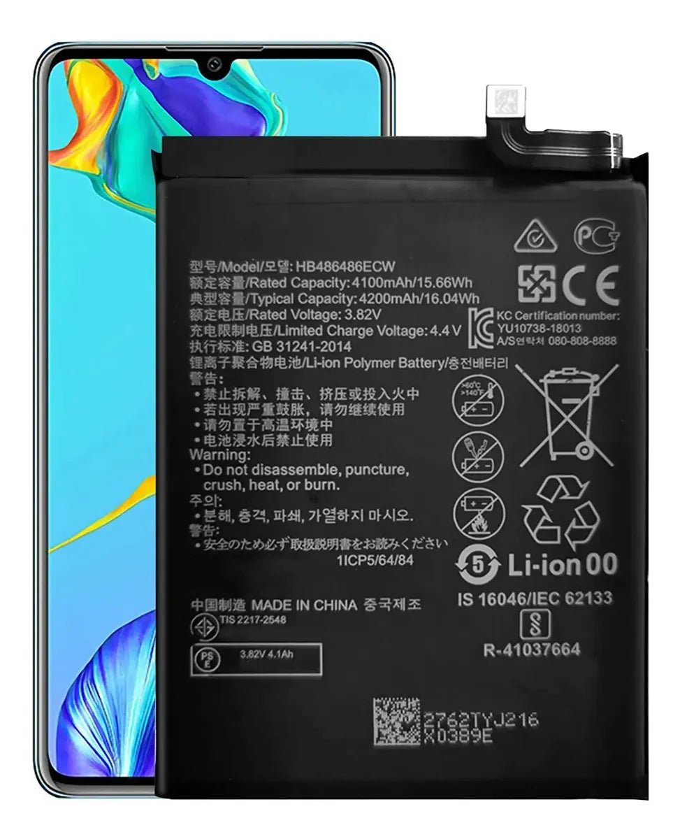 BATERIA PARA HUAWEI MATE 20 PRO / P30 PRO MODELO HB486486ECW