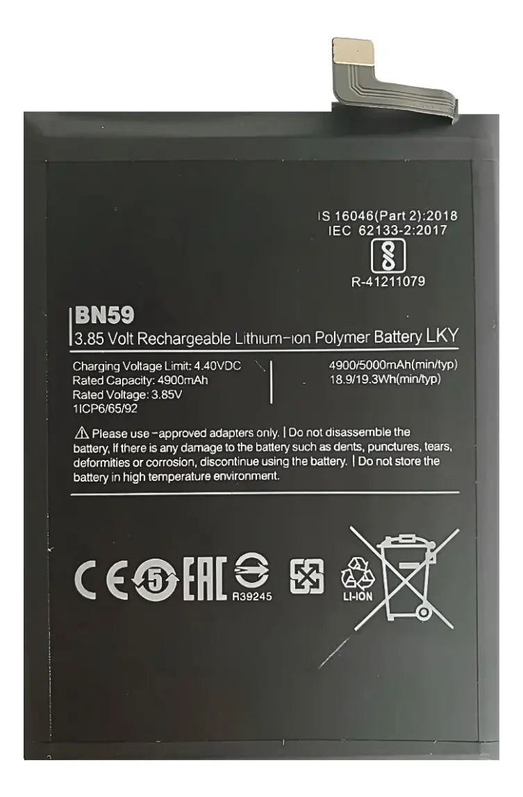 BATERIA PARA XIAOMI REDMI NOTE 10 / REDMI NOTE 10S / POCO M5S BN59