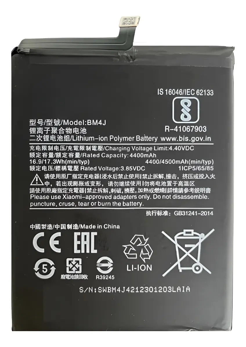 BATERIA PARA XIAOMI REDMI NOTE 8 PRO MODELO BM4J