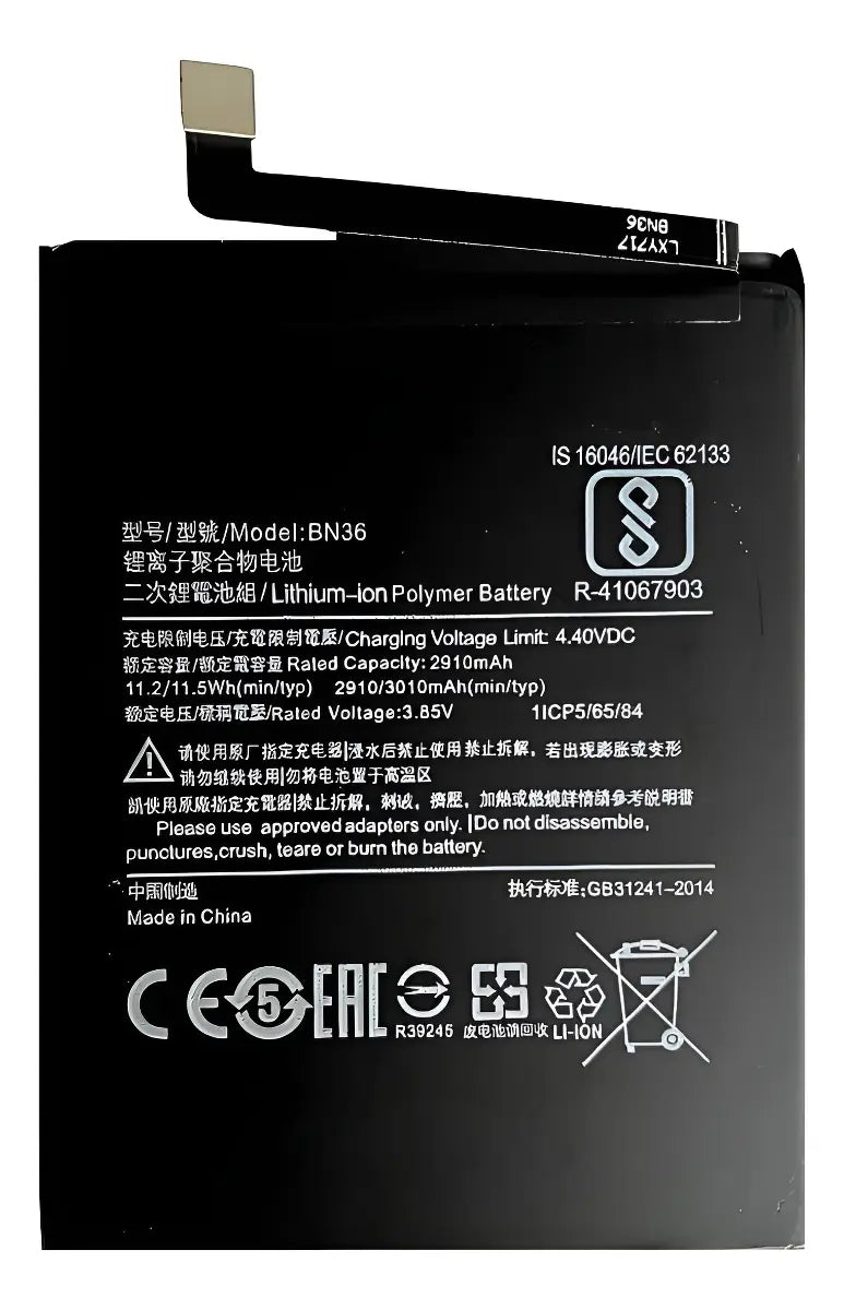 BATERIA PARA XIAOMI REDMI A2 / Mi 6X MODELO BN36