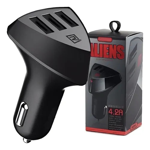 CARGADOR DE CARRO ALIENS 4.2A