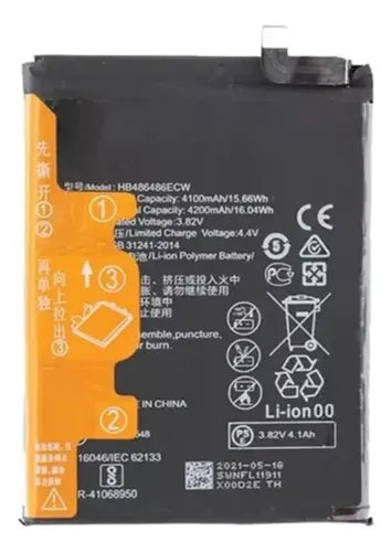 BATERIA PARA HUAWEI MATE 20 PRO / P30 PRO MODELO HB486486ECW