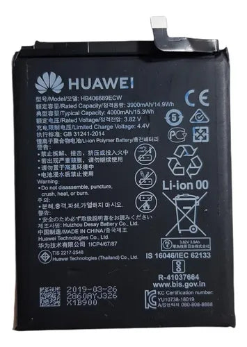 BATERIA PARA HUAWEI Y7 2019 HB406689ECW Y7 /Y7 PRIME /Y9 2019